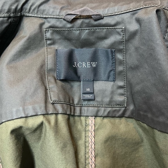 $148 J.Crew Women's XS Downtown Army Green Field Zip Snap Button Cargo Jacket - Picture 8 of 10